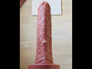 Prostate milking on massive anal toy and ballstretching to series of cumshot 