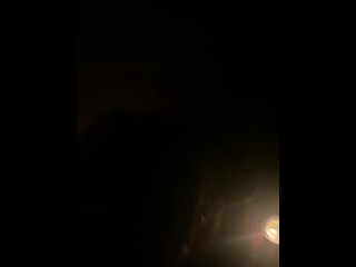 Unexpected candlelit evening sex of a beautiful girl with a stranger after a club
