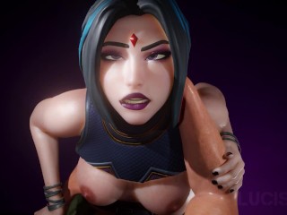 Animation with Raven (DC) from Fortnite (Remaster 2021) (SOUND, 60FPS, 4K)