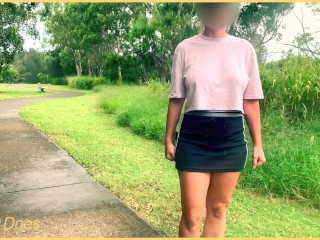 MILF Public Wet Shirt | Amateur Wife Gets Caught In The Rain ☔️ 💦
