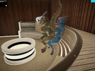 Furry Futa Dragon Hot Sauna Sex Yiffalicious