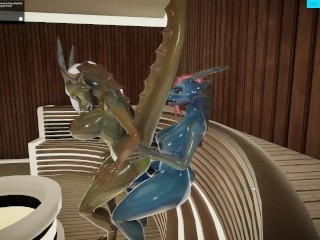 Furry Futa Dragon Hot Sauna Sex Yiffalicious