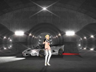 DURANDAL HONKAI IMPACT HENTAI MMD UNDRESS DANCE SPIT IT OUT BLONDE GIRL BLACK EYES COLOR EDIT SMIXIX