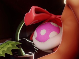 Piranha Plant sucking you  off.