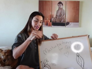 Masturbation Tutorial for GIRLS - step-by-step instruction with Roxy Fox