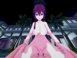 (POV) Lilith Asami COWGIRL from Trinity Seven Hentai