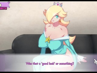 Waifu Hub [PornPlay Parody Hentai game] Rosalina couch casting - Part1 Rosalina wear a slutty bikini