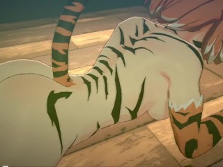 Furry Tiger Fucked by Big Dick Orc 3D Hentai