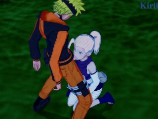 Ino Yamanaka and Naruto Uzumaki have deep sex in a park at night. - Naruto Hentai