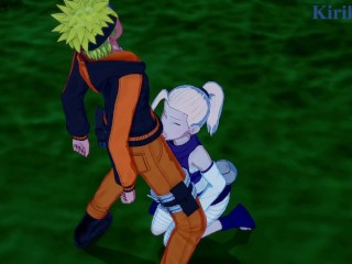 Ino Yamanaka and Naruto Uzumaki have deep sex in a park at night. - Naruto Hentai