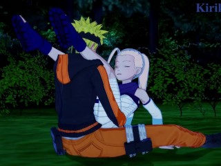 Ino Yamanaka and Naruto Uzumaki have deep sex in a park at night. - Naruto Hentai