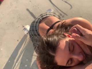 Public Face Fucking Busty Indian In Malibu And Swallows Cum