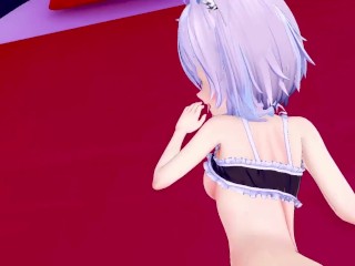【REAL POV】Okayu does catgirl things HOLOLIVE VTUBER HENTAI