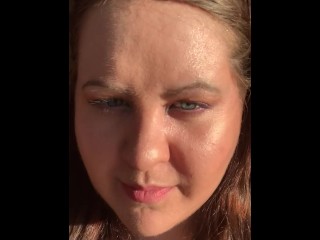 Fan request: Smoking weed with multichrome eyeshadow and sunglasses