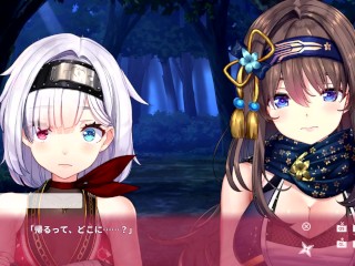 【R18版女忍者エロゲーNinNinDays2動画15】二人との別れ。(くノ一 ニンニンデイズ2実況プレイ ninja Hentai game)