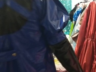 PVC Levensa Persona 5 Cosplay Sissy breathplay vibrator hands free