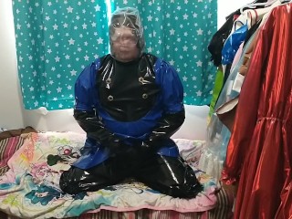 PVC Levensa Persona 5 Cosplay Sissy breathplay vibrator hands free