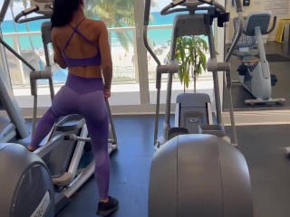 HOT fitness model gets picked up at the gym - 4K