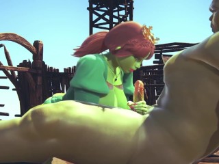 Princess Fiona get Rammed by Hulk