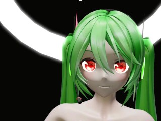 HENTAI MIKU MIKU DANCE YYB NEBULA MIKU CYNICAL NIGHT PLAN GREEN HAIR SMIXIX COLOR EDIT