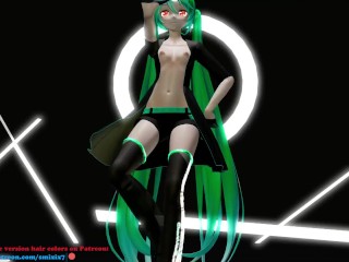 HENTAI MIKU MIKU DANCE YYB NEBULA MIKU CYNICAL NIGHT PLAN GREEN HAIR SMIXIX COLOR EDIT