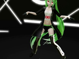 HENTAI MIKU MIKU DANCE YYB NEBULA MIKU CYNICAL NIGHT PLAN GREEN HAIR SMIXIX COLOR EDIT