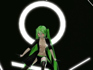 HENTAI MIKU MIKU DANCE YYB NEBULA MIKU CYNICAL NIGHT PLAN GREEN HAIR SMIXIX COLOR EDIT