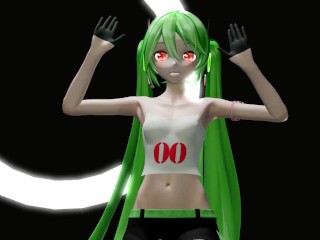 HENTAI MIKU MIKU DANCE YYB NEBULA MIKU CYNICAL NIGHT PLAN GREEN HAIR SMIXIX COLOR EDIT