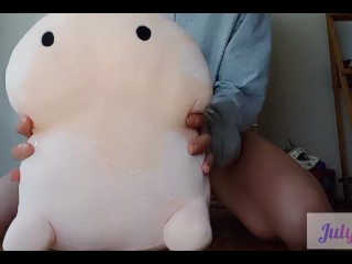 Morning Girl with Dirty Socks Pees on Her Dick Pillow/PlushiesContent