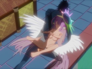 Jibril LOVES Cum - No Game No Life Bath House Parody