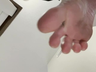 Sticking my dirty toes in your face POV