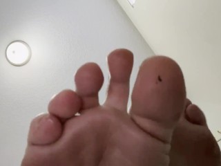 Sticking my dirty toes in your face POV