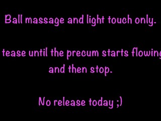 I Tease My Slave But Stop Before Orgasm