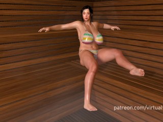 Asian Girl Breast Expansion In Sauna Japanese Animation