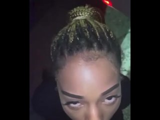 Sexy ebony loves my nut on her face 