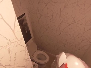 Chibi Moon Clear PVC Maid Locked Eva Helmet Kigurumi Cleans the Bathroom (Fixed)