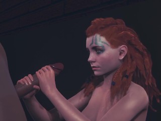 Aloy giving a blowjob |Horizon Forbidden West| |3D Porn|
