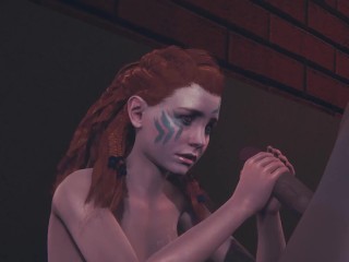 Aloy giving a blowjob |Horizon Forbidden West| |3D Porn|