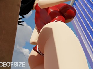Momo has a hidden quirk [Giantess Growth]