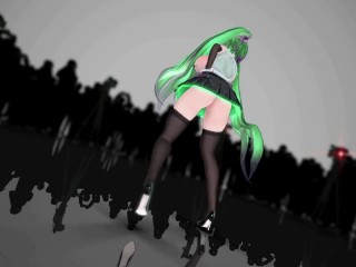 MMD HENTAI DANCE LAMB. TDA REMAKE GREEN HAIR COLOR EDIT SMIXIX