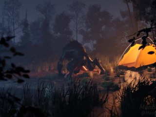Werewolf found alonly camp girl in forest HD by MendezSFM