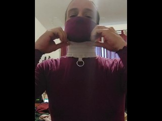 Pink turtleneck sissy sub in granny pantie