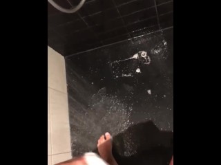 Quick jerk off in the shower