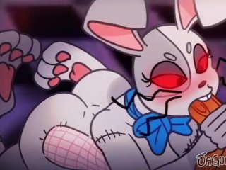 Vanny Cute Furry Bunny Blowjob & Fuck Pussy - FNAF Security Breach