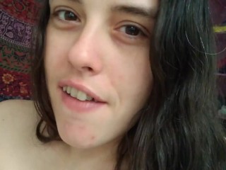 PinkMoonLust Hairy Camgirl Talks About Receiving Oral Sex on Pink Pussy Lips Stubborn Clit Clitoris 