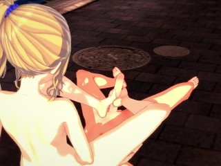 (POV) Ai Hayasaka Rubs and Steps on your Dick with her FEET Hentai Love is War