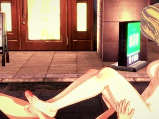 (POV) Ai Hayasaka Rubs and Steps on your Dick with her FEET Hentai Love is War