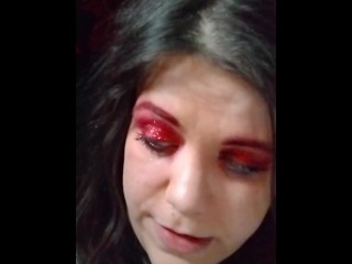 sfw chewing gum smoking fetish with dentures 