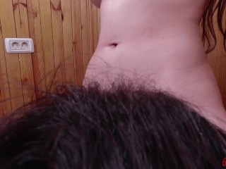 She Fucked My Face & Came In My Mouth HARD - Standing Pussy Eating - REAL ORGASM