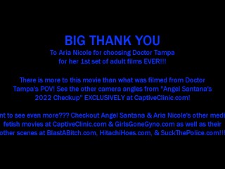 Become Doctor Tampa For Angel Santanas 2022 Yearly Gyno Exam With Nurse Aria Nicole As Chaperone At